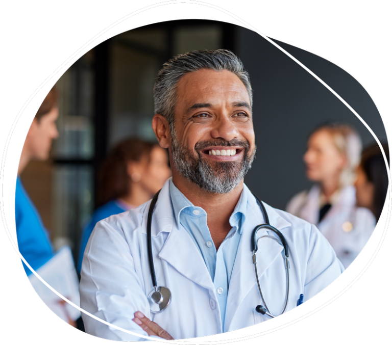 Médecin souriant